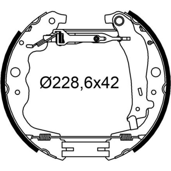 Valeo 554911 Bremsbackensatz Valeo 554911 Bremsbackensatz