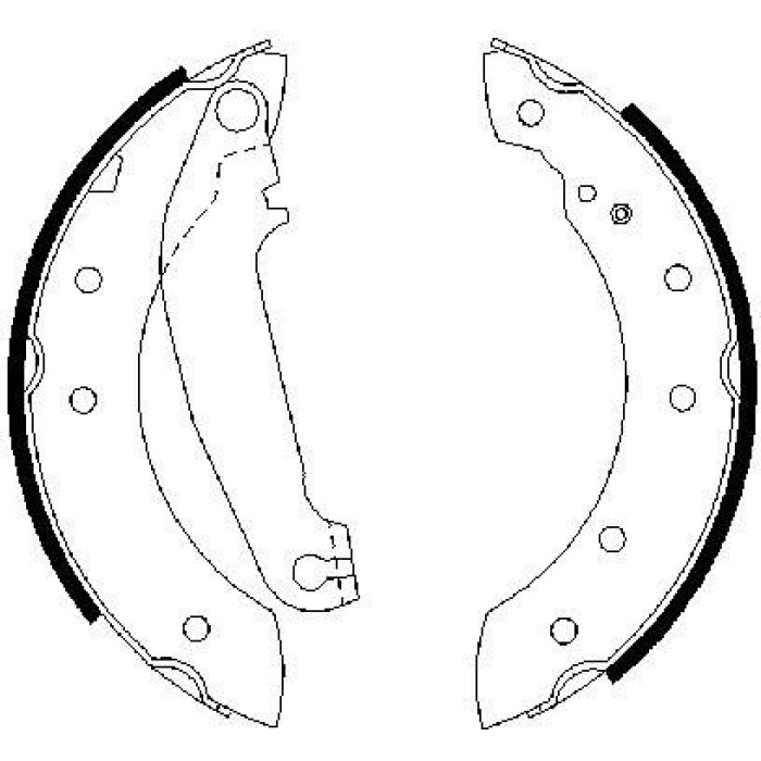 BOSCH 0 986 487 485 Bremsbackensatz BOSCH 0 986 487 485 Bremsbackensatz