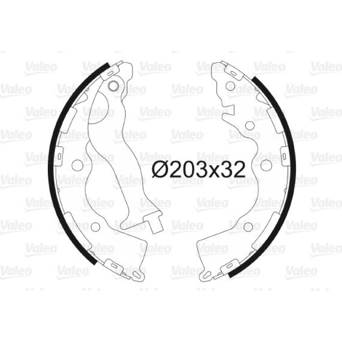 Valeo 564132 Bremsbackensatz Valeo 564132 Bremsbackensatz