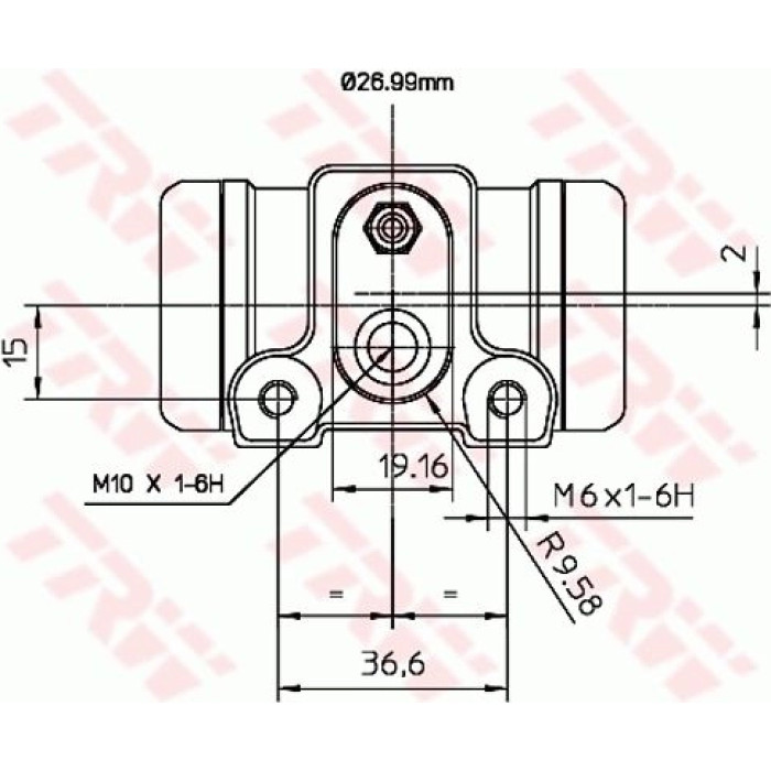 TRW BWN240 Radbremszylinder TRW BWN240 Radbremszylinder