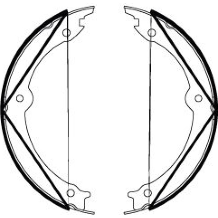 TRW GS8816 Bremsbackensatz, Feststellbremse