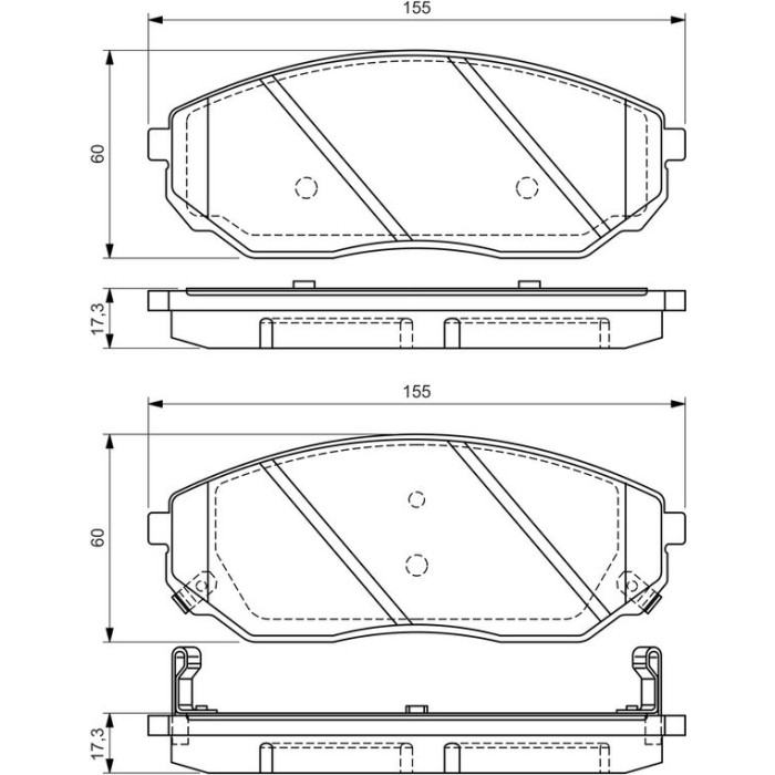 BOSCH 0 986 494 143 Bremsbelagsatz, Scheibenbremse BOSCH 0 986 494 143 Bremsbelagsatz, Scheibenbremse