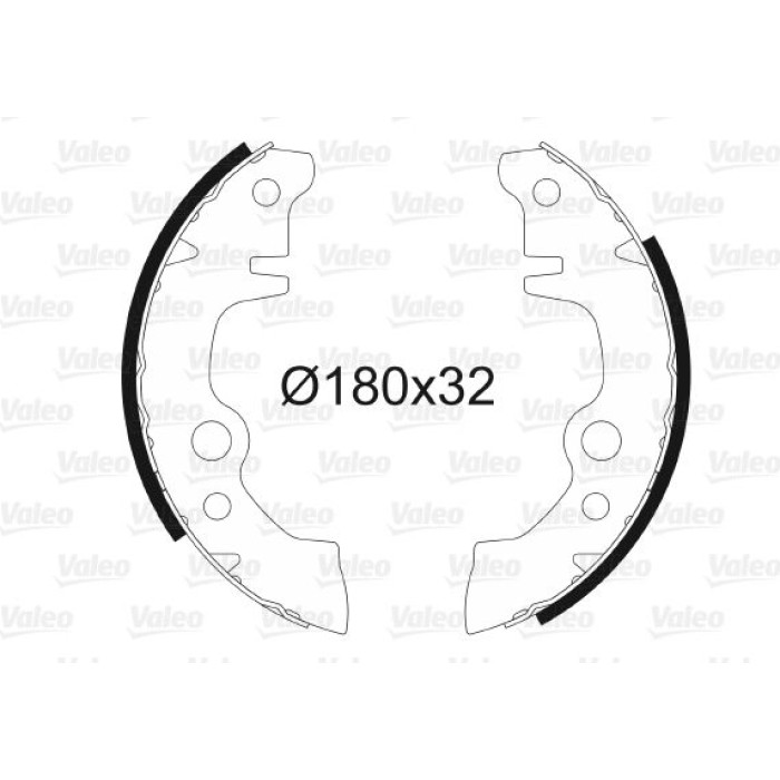 Valeo 562101 Bremsbackensatz Valeo 562101 Bremsbackensatz
