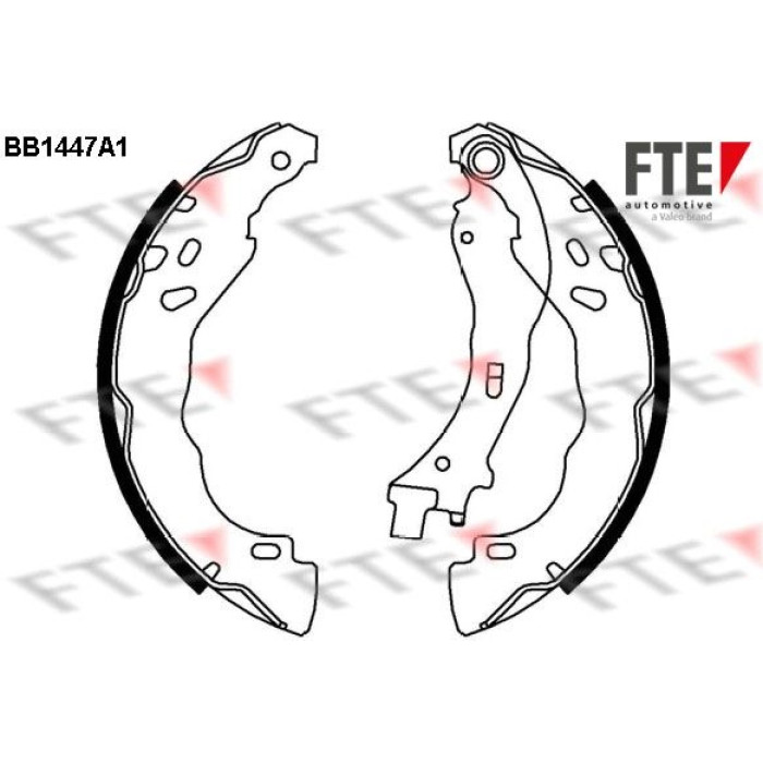 FTE 9100170 Bremsbackensatz FTE 9100170 Bremsbackensatz