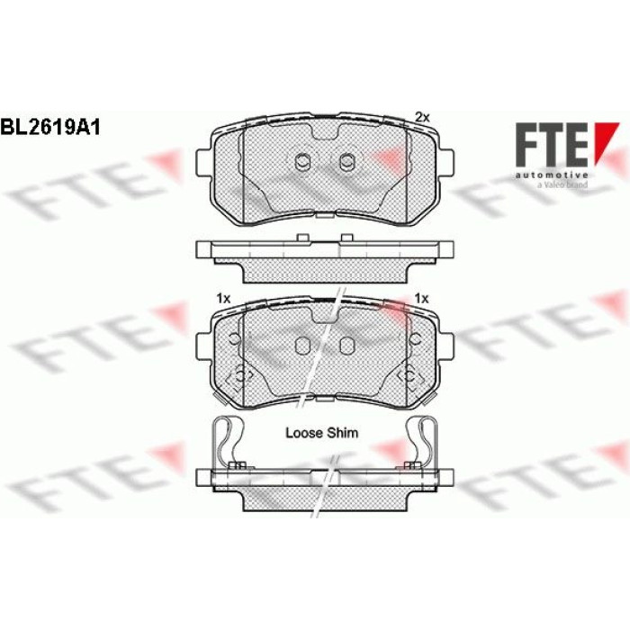 FTE 9010867 Bremsbelagsatz, Scheibenbremse FTE 9010867 Bremsbelagsatz, Scheibenbremse