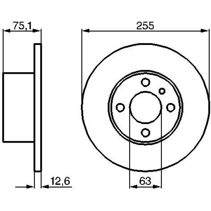 BOSCH 0 986 478 032 Bremsscheibe BOSCH 0 986 478 032 Bremsscheibe