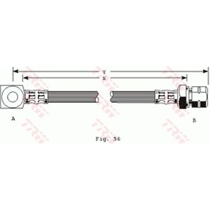TRW PHD243 Bremsschlauch TRW PHD243 Bremsschlauch