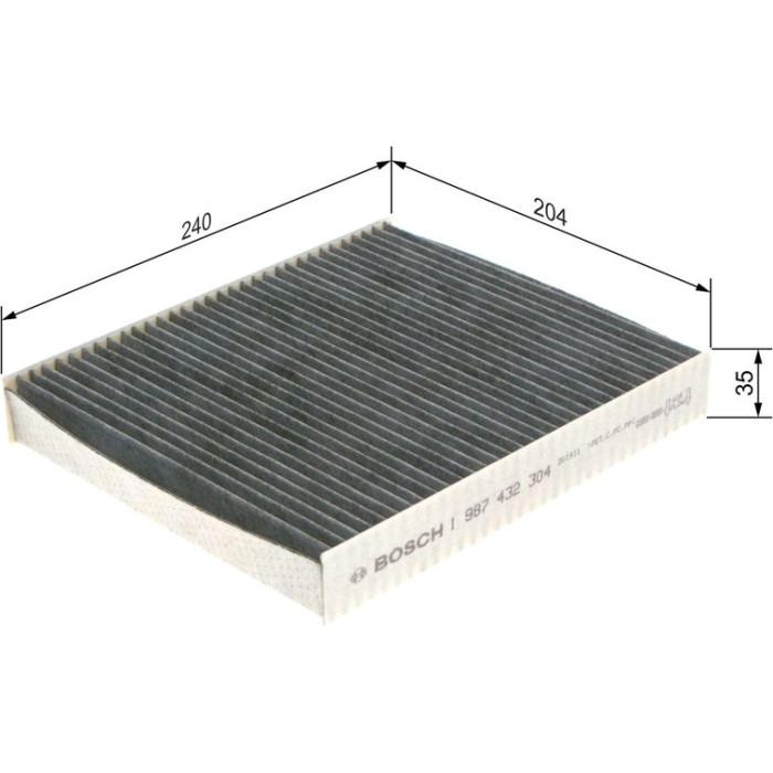 BOSCH 1 987 432 304 Innenraumfilter BOSCH 1 987 432 304 Innenraumfilter