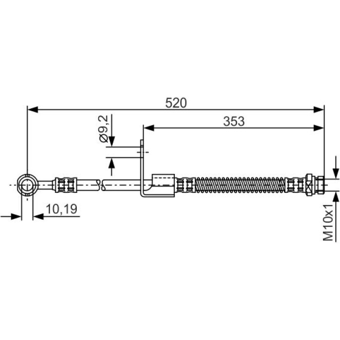 BOSCH 1 987 481 321 Bremsschlauch