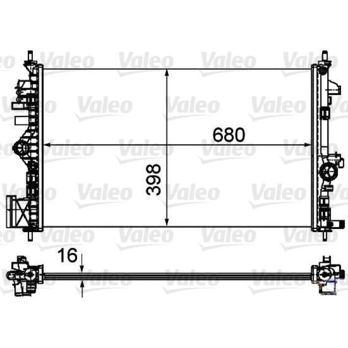 Valeo 735485 Kühler, Motorkühlung Valeo 735485 Kühler, Motorkühlung
