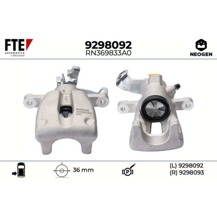FTE 9298092 Bremssattel NEOGEN FTE 9298092 Bremssattel NEOGEN