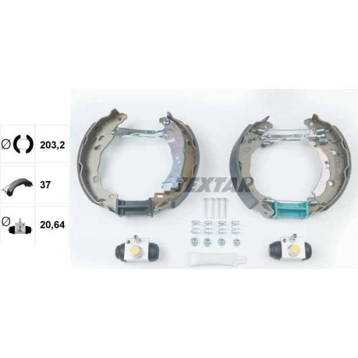 Textar 84061600 Bremsbackensatz Shoe Kit Pro Textar 84061600 Bremsbackensatz Shoe Kit Pro