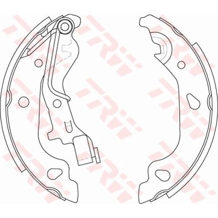TRW GS8687 Bremsbackensatz TRW GS8687 Bremsbackensatz