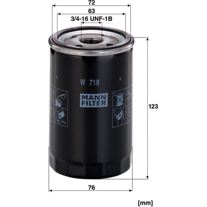 Mann-Filter W 718 Ölfilter
