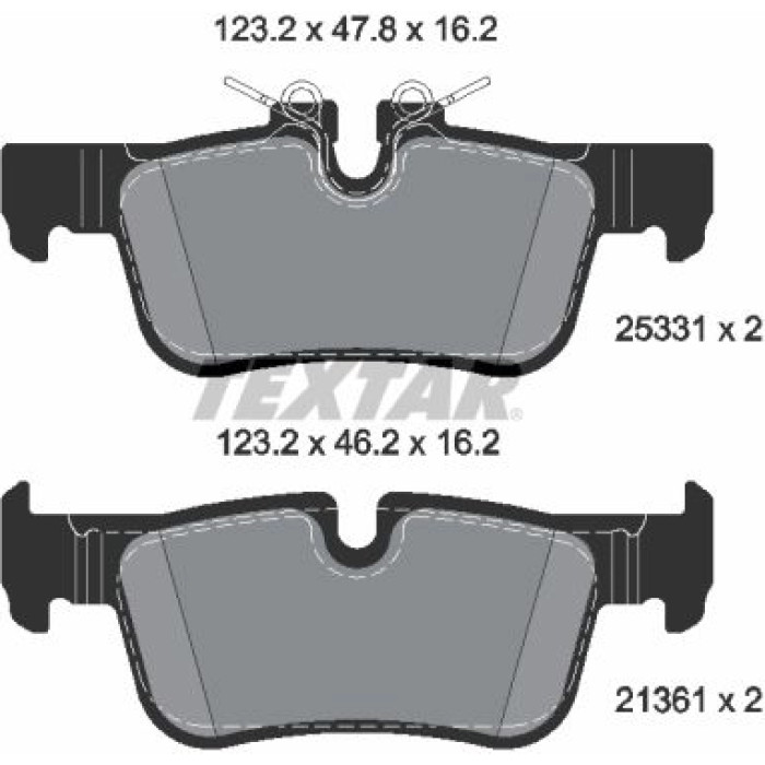 Textar 2533101 Bremsbelagsatz, Scheibenbremse Q+ Textar 2533101 Bremsbelagsatz, Scheibenbremse Q+