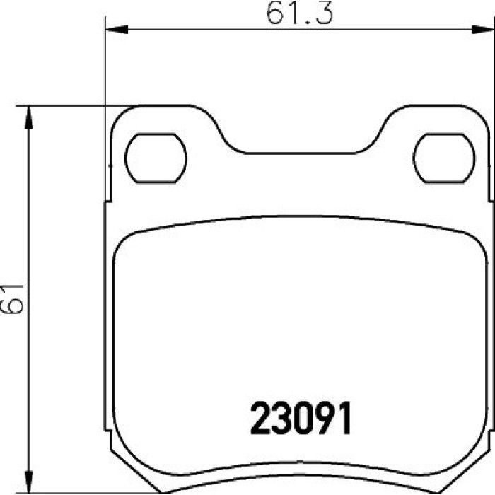 Hella 8DB 355 009-041 Bremsbelagsatz, Scheibenbremse Hella 8DB 355 009-041 Bremsbelagsatz, Scheibenbremse