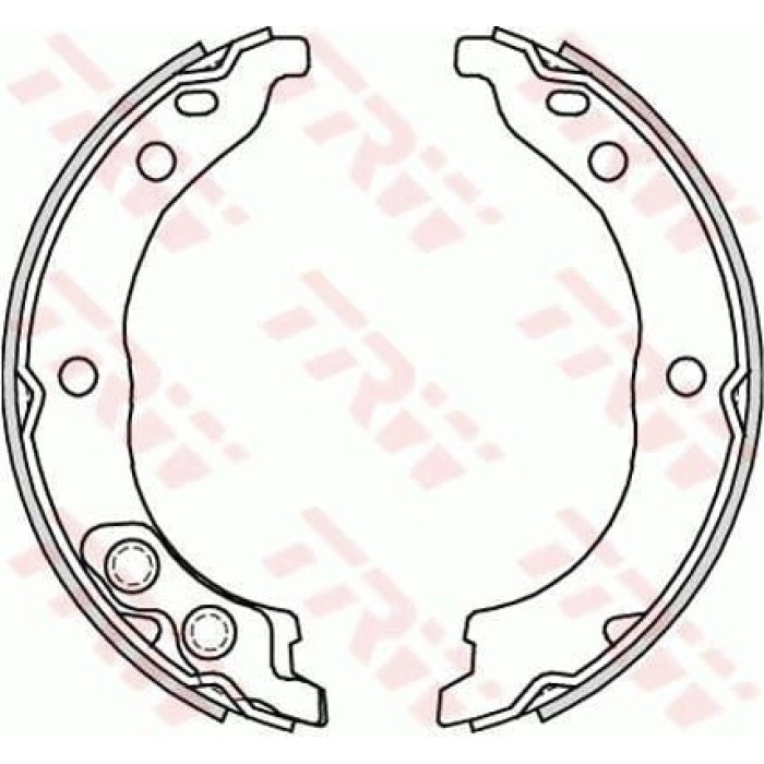 TRW GS8715 Bremsbackensatz, Feststellbremse TRW GS8715 Bremsbackensatz, Feststellbremse