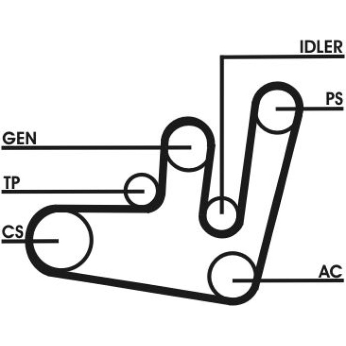 Keilrippenriemensatz 6PK1660D1