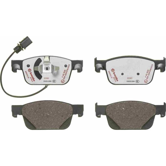 Brembo P 85 153X Bremsbelagsatz, Scheibenbremse XTRA LINE