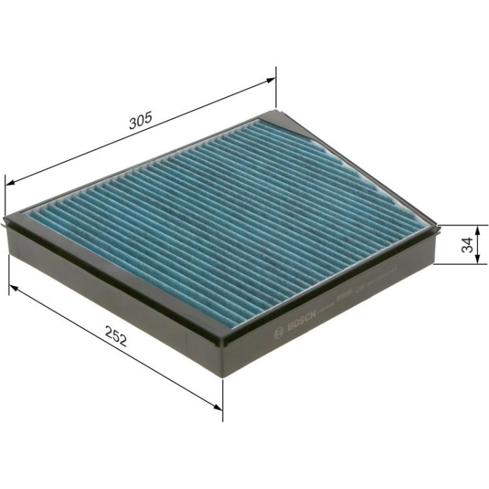 BOSCH 0 986 628 549 Innenraumfilter BOSCH 0 986 628 549 Innenraumfilter