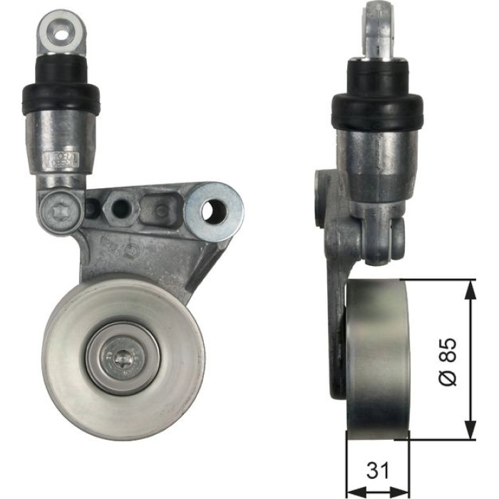 Gates T39214 Spannrolle, Keilrippenriemen DriveAlign™