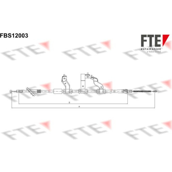 FTE 9250393 Seilzug, Feststellbremse FTE 9250393 Seilzug, Feststellbremse