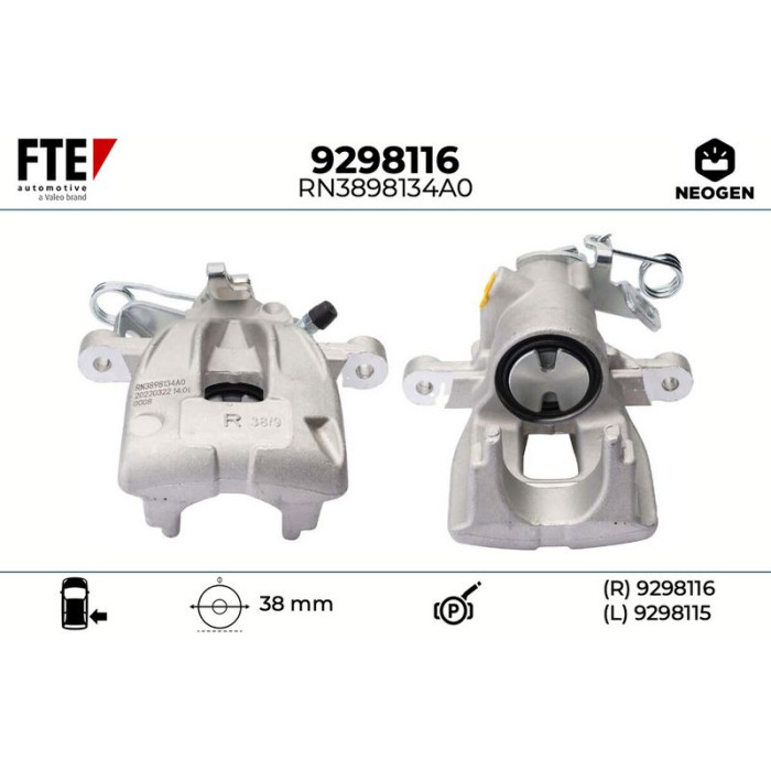 FTE 9298116 Bremssattel NEOGEN FTE 9298116 Bremssattel NEOGEN