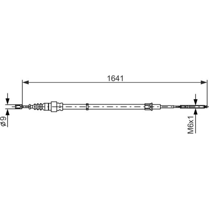 BOSCH 1 987 477 627 Seilzug, Feststellbremse