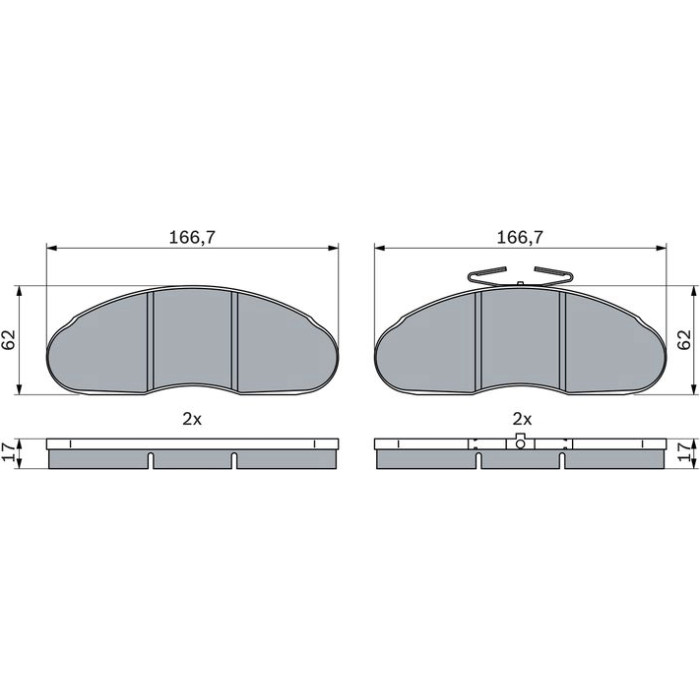 BOSCH 0 986 424 914 Bremsbelagsatz, Scheibenbremse BOSCH 0 986 424 914 Bremsbelagsatz, Scheibenbremse