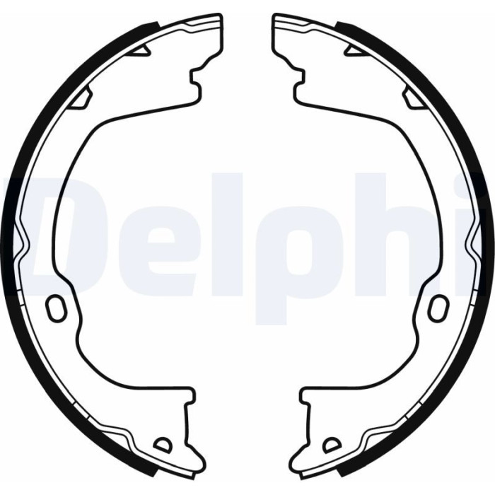 Delphi LS2055 Bremsbackensatz, Feststellbremse Delphi LS2055 Bremsbackensatz, Feststellbremse