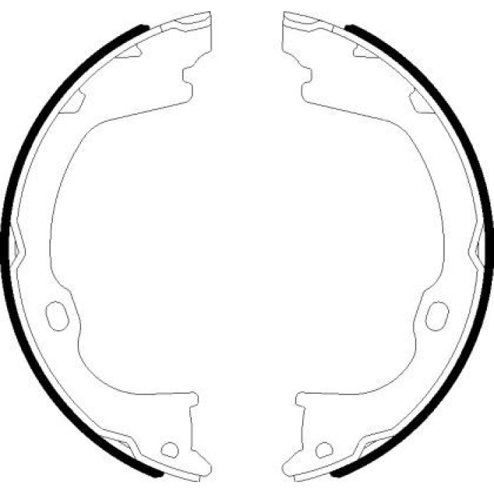 Hella 8DA 355 051-101 Bremsbackensatz, Feststellbremse Hella 8DA 355 051-101 Bremsbackensatz, Feststellbremse