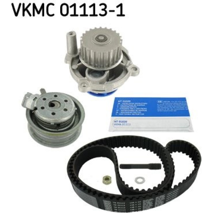 SKF VKMC 01113-1 Wasserpumpe + Zahnriemensatz mit Dichtungen, mit Stehbolzen, Zähnez.: 138 SKF VKMC 01113-1 Wasserpumpe + Zahnriemensatz mit Dichtungen, mit Stehbolzen, Zähnez.: 138