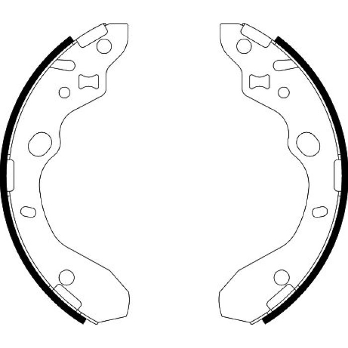 Hella 8DB 355 002-551 Bremsbackensatz Hella 8DB 355 002-551 Bremsbackensatz