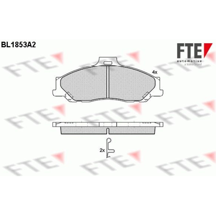 FTE 9010428 Bremsbelagsatz, Scheibenbremse FTE 9010428 Bremsbelagsatz, Scheibenbremse