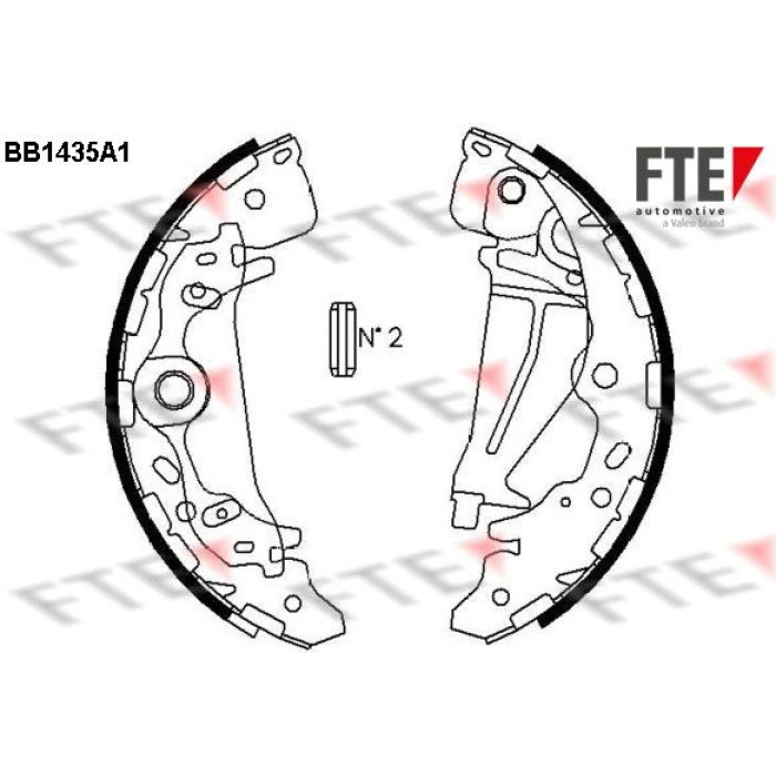 FTE 9100159 Bremsbackensatz FTE 9100159 Bremsbackensatz