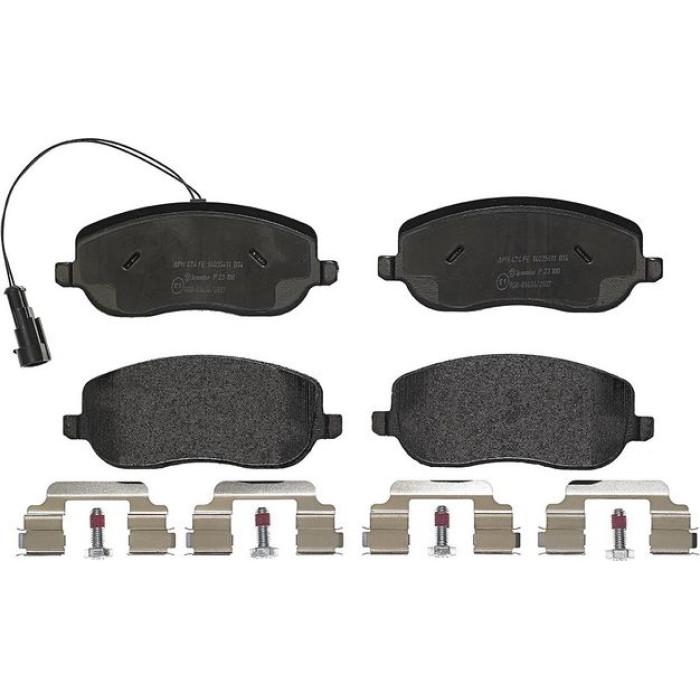 Brembo P 23 100 Bremsbelagsatz, Scheibenbremse PRIME LINE