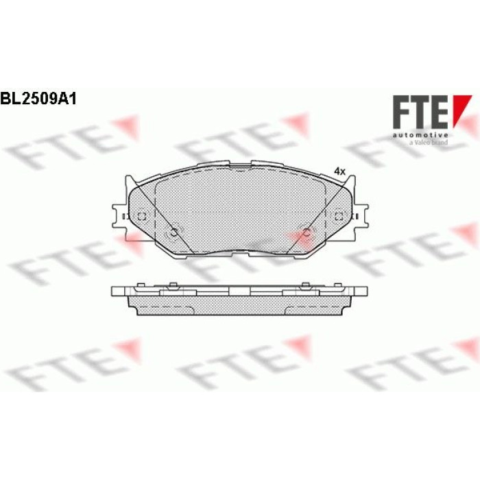 FTE 9010771 Bremsbelagsatz, Scheibenbremse
