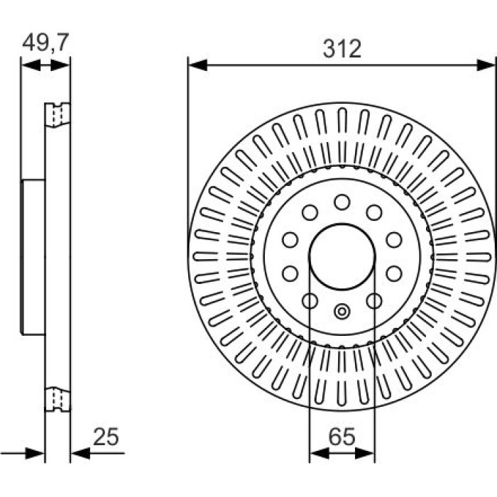 BOSCH 0 986 479 C29 Bremsscheibe