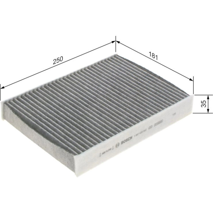 BOSCH 1 987 435 562 Innenraumfilter FILTER+pro BOSCH 1 987 435 562 Innenraumfilter FILTER+pro
