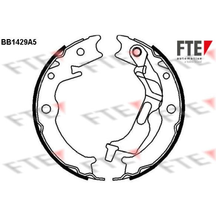 Bremsbackensatz, Feststellbremse 9100156 Bremsbackensatz, Feststellbremse 9100156