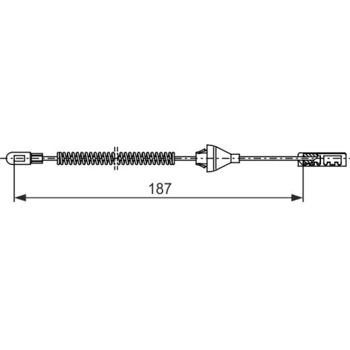 BOSCH 1 987 482 382 Seilzug, Feststellbremse