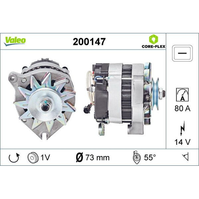 Valeo 200147 Generator CORE-FLEX Valeo 200147 Generator CORE-FLEX