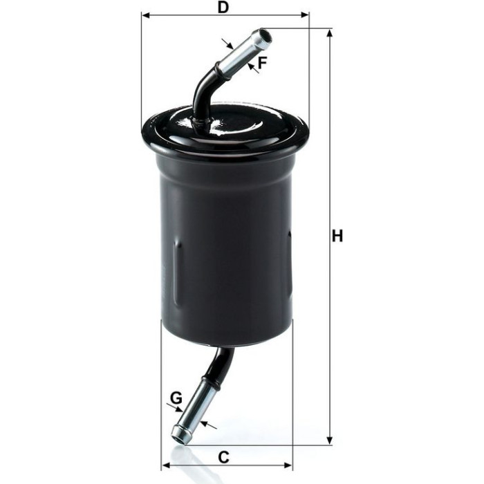 Mann-Filter WK 614/9 Kraftstofffilter
