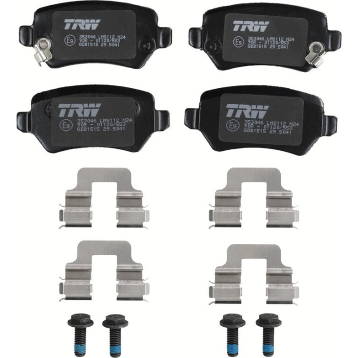 TRW GDB1515 Bremsbelagsatz, Scheibenbremse COTEC