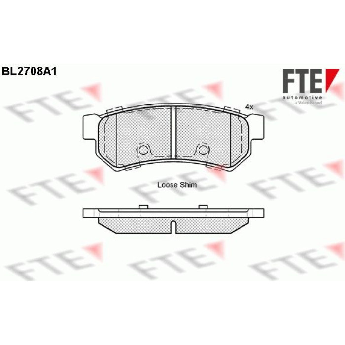 FTE 9010934 Bremsbelagsatz, Scheibenbremse FTE 9010934 Bremsbelagsatz, Scheibenbremse