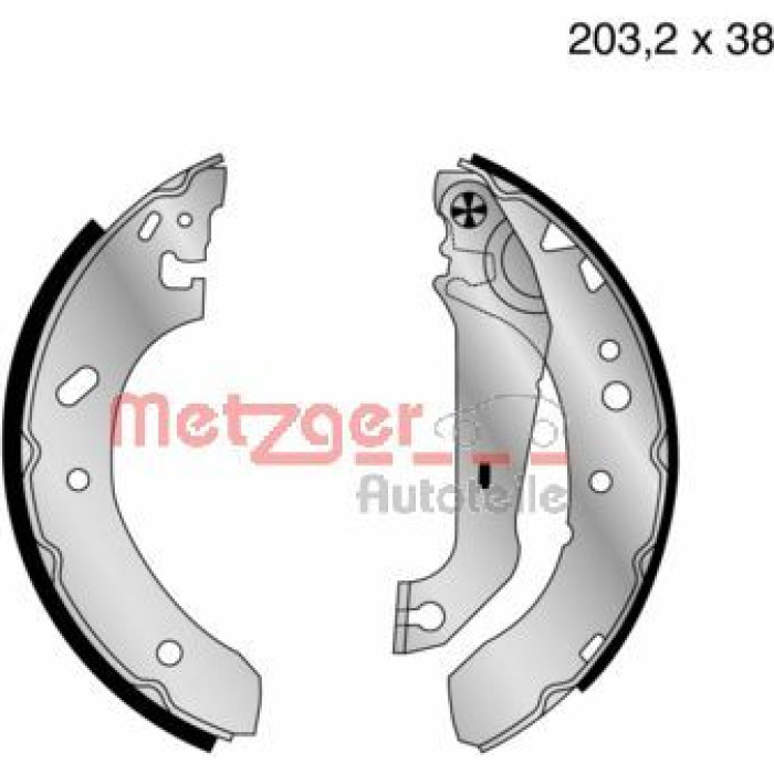 Metzger MG 640 Bremsbackensatz