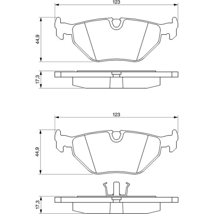 BOSCH 0 986 469 960 Bremsbelagsatz, Scheibenbremse BOSCH 0 986 469 960 Bremsbelagsatz, Scheibenbremse