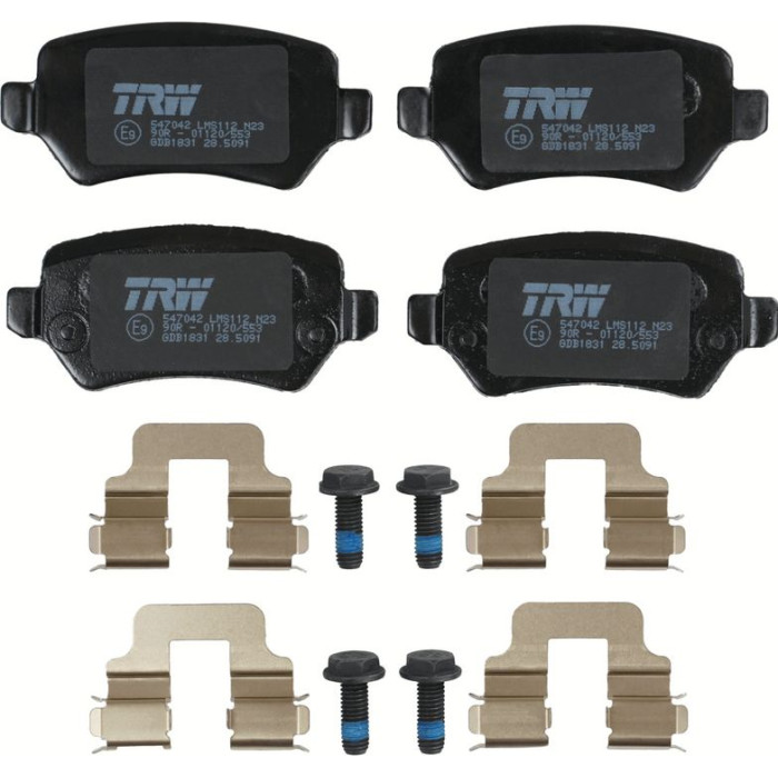 TRW GDB1831 Bremsbelagsatz, Scheibenbremse COTEC