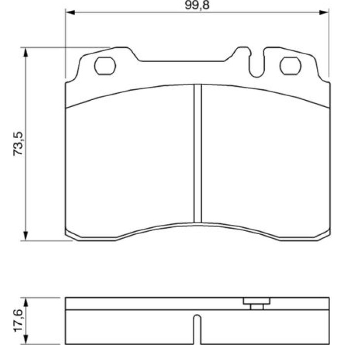 BOSCH 0 986 460 966 Bremsbelagsatz, Scheibenbremse BOSCH 0 986 460 966 Bremsbelagsatz, Scheibenbremse