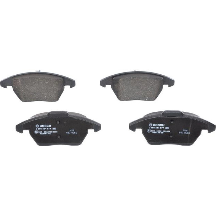 BOSCH 0 986 494 877 Bremsbelagsatz, Scheibenbremse BOSCH 0 986 494 877 Bremsbelagsatz, Scheibenbremse